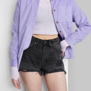 Wild Fable Charcoal Jean Shorts